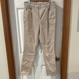 LOFT cream, corduroy, Classic Straight-Leg